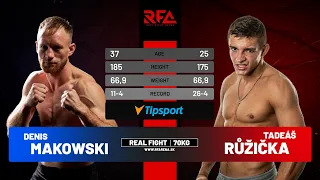 Tadeáš Růžička vs Denis Makowski | highlights | RFA 7 | Praha