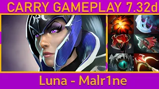 🌟Dota 2 Malr1ne Luna Carry Pro Gameplay