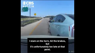 Road rage attack captured on dash cam of CBS Austin meteorologist