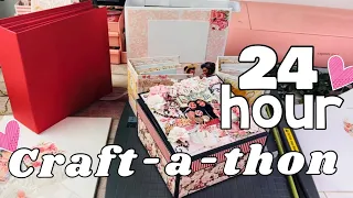 24 HOUR CRAFT-A-THON | how much can I craft in 24 hours | vlog