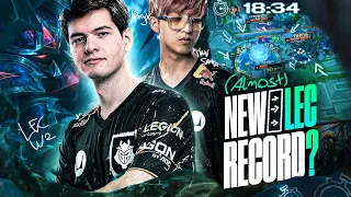 G2 ALMOST BREAKING RECORDS IN THE LEC - G2 VS HRTS - CAEDREL