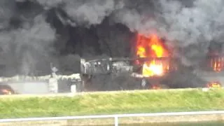 Feuer in Lagerhaus Ludwigshafen am Rhein 22.06.2013