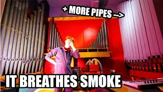 I BOUGHT A CHURCH ORGAN PART 4,Plugging Up Smoke and More Pipes!