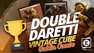 DOUBLE DARETTI Rakdos Goblin Tribal Storm Combo in the Vintage Cube! ⚡Undefeated Trophy is TOO EASY⚡