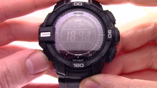 Часы Casio Pro Trek PRG-270-1A [PRG-270-1AER] - Инструкция, как настроить от PresidentWatches.Ru