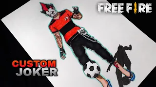 Custom Joker Bundle Drawing || FREEFIRE DRAWINGS || KAKU ARTS