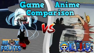 Game Vs. Anime: Superhuman | Game & Anime Comparison | Blox Fruits