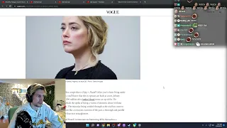 "Memes are Violence" - xQc CAN'T BELIEVE Vogue Article on Amber Heard