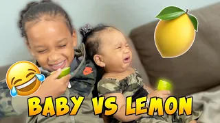 BABY VS LEMON CHALLENGE !!!