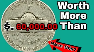 Most Valuable 1944 Jefferson Nickels Worth A LOT More Than 5 Cents!Coin Worth money!!