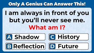 ONLY A GENIUS CAN ANSWER THESE TRICKY RIDDLES | Riddles Quiz