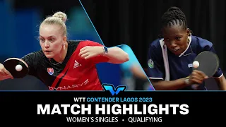 Ema Labosova vs Kehinde Akinyinka | WS Qual | WTT Contender Lagos 2023