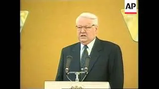 RUSSIA: YELTSIN ON THE WAR IN CHECHNYA