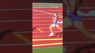 Women’s 800m final lap Athing Mu