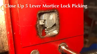 Close Up 5 Lever Mortice Lock Picking Fortress