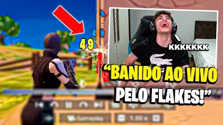 FLAKES POWER fez HACKER ser BANIDO AO VIVO no FORTNITE!