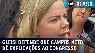 Gleisi defende que Campos Neto dê explicações ao Congresso sobre juros | SBT Brasil (09/02/23)