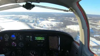 Crosswind landing KTTN in PA38-112