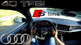 2019 Audi A1 40 TFSI Sportback S-line (200 PS) POV Testdrive AUTOBAHN Beschleunigung & Speed