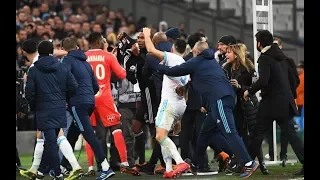 BAGARRE GÉNÉRAL OM VS LYON FIN DE MATCH TENDU 2018