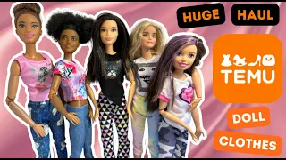 TEMU Clothing & Fabric HAUL 👗👖 for BARBIE dolls  Are they ANY GOOD❓ Unboxing and Review DOLL CLOTHES