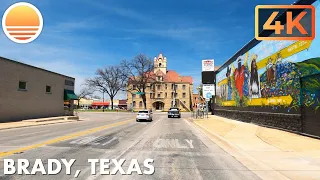 Brady, Texas!  Drive with me through a Texas town! Real Time, No Music.