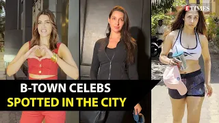 #CelebritySpotting: From Nora Fatehi to Kriti Sanon, Bollywood celebs spotted in Mumbai