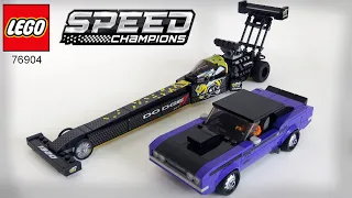 LEGO SPEED CHAMPIONS - Mopar Dodge/SRT Top Fuel Dragster 1970 Challenger ( 76904 Build Instructions)