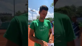 Grigor Dimitrov - Novak Djokovic - practice