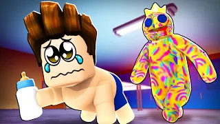 Rainbow Friend Chapter 3 Dah Keluar? Baby Horangi Kena Kejar Dengan Glitch Blue... (Roblox Malaysia)