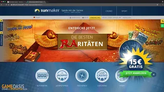 Sunmaker Anmeldung & Einzahlung erklärt - GameOasis