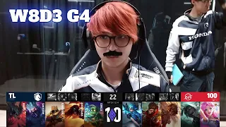 TL vs 100 | Week 8 Day 3 S12 LCS Summer 2022 | Team Liquid vs 100 Thieves W8D3 Full Game