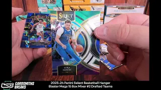 2023-24 Panini Select Basketball Hanger Blaster Mega 15 Box Mixer #2