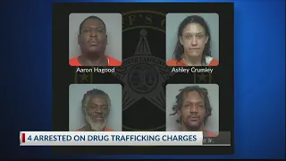 4 arrested in narcotics, weapons investigation in Beaufort County
