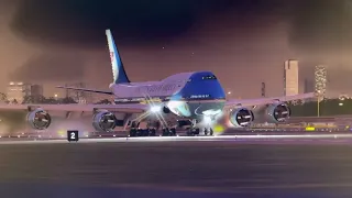 xPlane12 Airforce One night landing Miami International