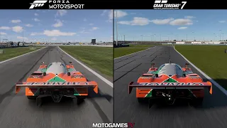 Forza Motorsport (2023) vs Gran Turismo 7 - Mazda 787B at Daytona International Speedway