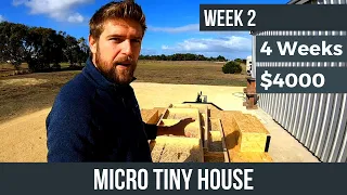 Tiny house under $4000 in 4 weeks - Week 2 - Micro Tiny House Build