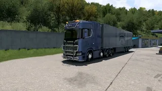 Scania driving in the Balkans