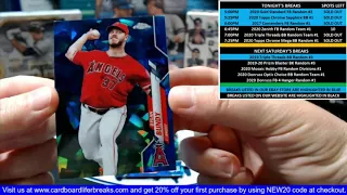 2020 Topps Chrome Sapphire Edition Baseball 10-10-2020 eBay Store Random Player 1 Box Break #1