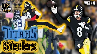 Comeback Kenny Pickett Does It Again: Titans vs Steelers Week 9 Highlights | 5 Star Matchup