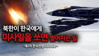 북한 상공에 F-35A 스텔스기 출현!  l 대량응징보복 작전 영상ㅣ제2차 한국전쟁 시나리오