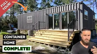 My Container Home Is DONE! Full Tour of My Shipping Container Home!