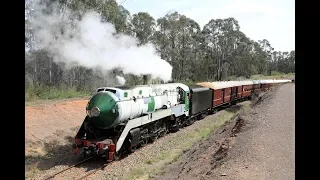 Australian steam locomotive 3801 load trials - Thirlmere - February 5th, 2020