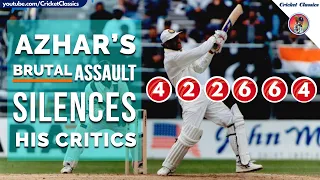 Angry Azharuddin Silences His Critics and Proves Himself with this Last Over Brutal Assault vs Pak!!