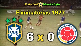 Brasil 6 x 0 Colômbia - 09-03-1977 ( Eliminatórias Copa 78 )