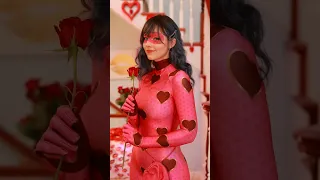 Ladybug "Lovebug" Transition 🐞💝#miraculousladybug #valentinesday #cosplayer