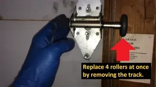 Quick Easy DIY Install Garage Door Rollers WITHOUT bending track or removing hinges