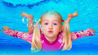 Swimming Song + More children's songs by Katya and Dima