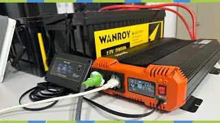 Lifepo4 akku anschließen an ein Wechselrichter 12 volt system Wanroy und FCHAO