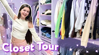 Meine KLEIDERSCHRANK Tour | CLOSET MAKEOVER, SCHMUCK, KLEIDUNG & MEHR 💜 Alles Ava